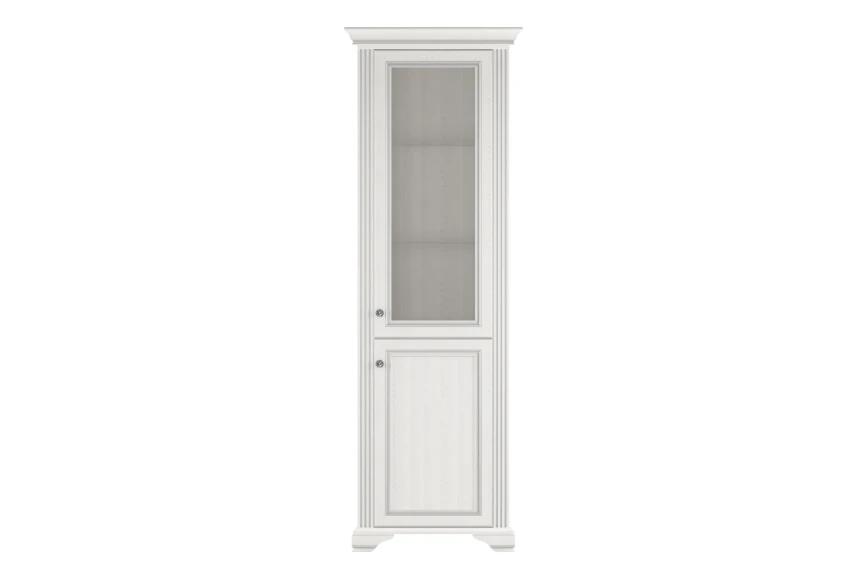 Вітрина Вайт / White 1D1W Гербор 2-дверна Ясен сніжний/сосна срібна