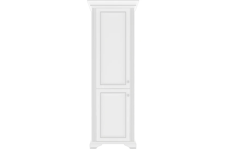 Пенал / Шафа з полицями Вайт / White 2D Гербор 2-дверний Ясен сніжний/сосна срібна