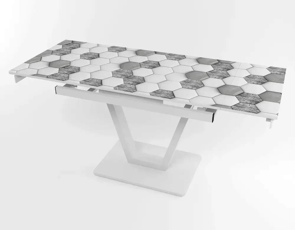 Розкладний стіл Maxi V base білий white/15