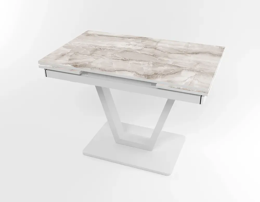 Розкладний стіл Maxi V base білий white/24