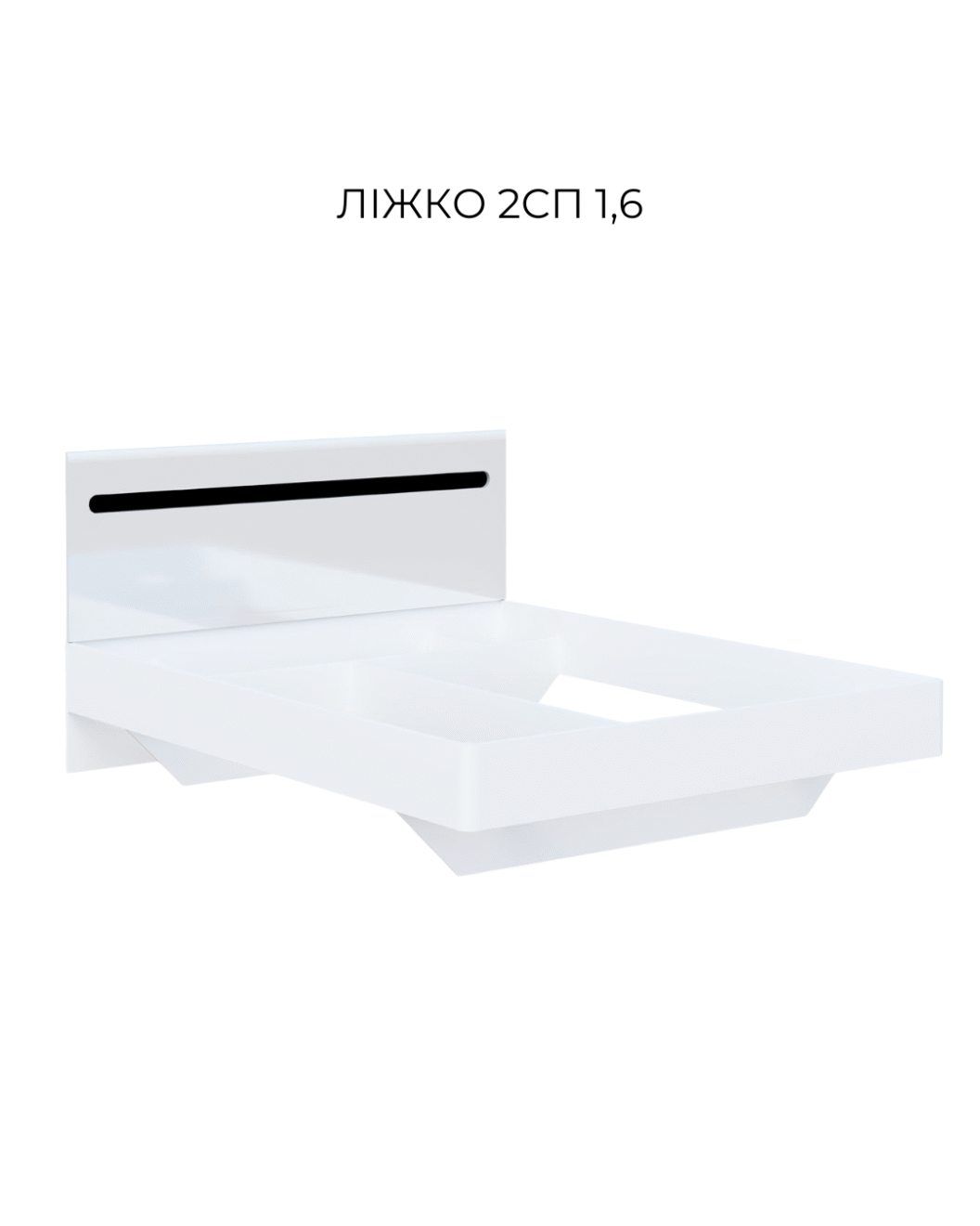 ліжко 2-сп (1.6) (б/матрасу, та каркаса)
