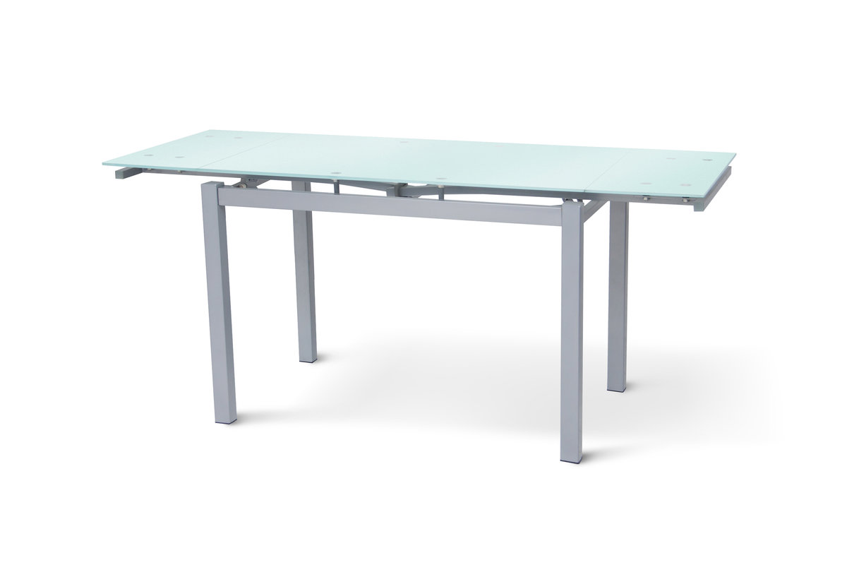 Стіл Венді XS-1025, 80/130*65, білий/сірі ноги