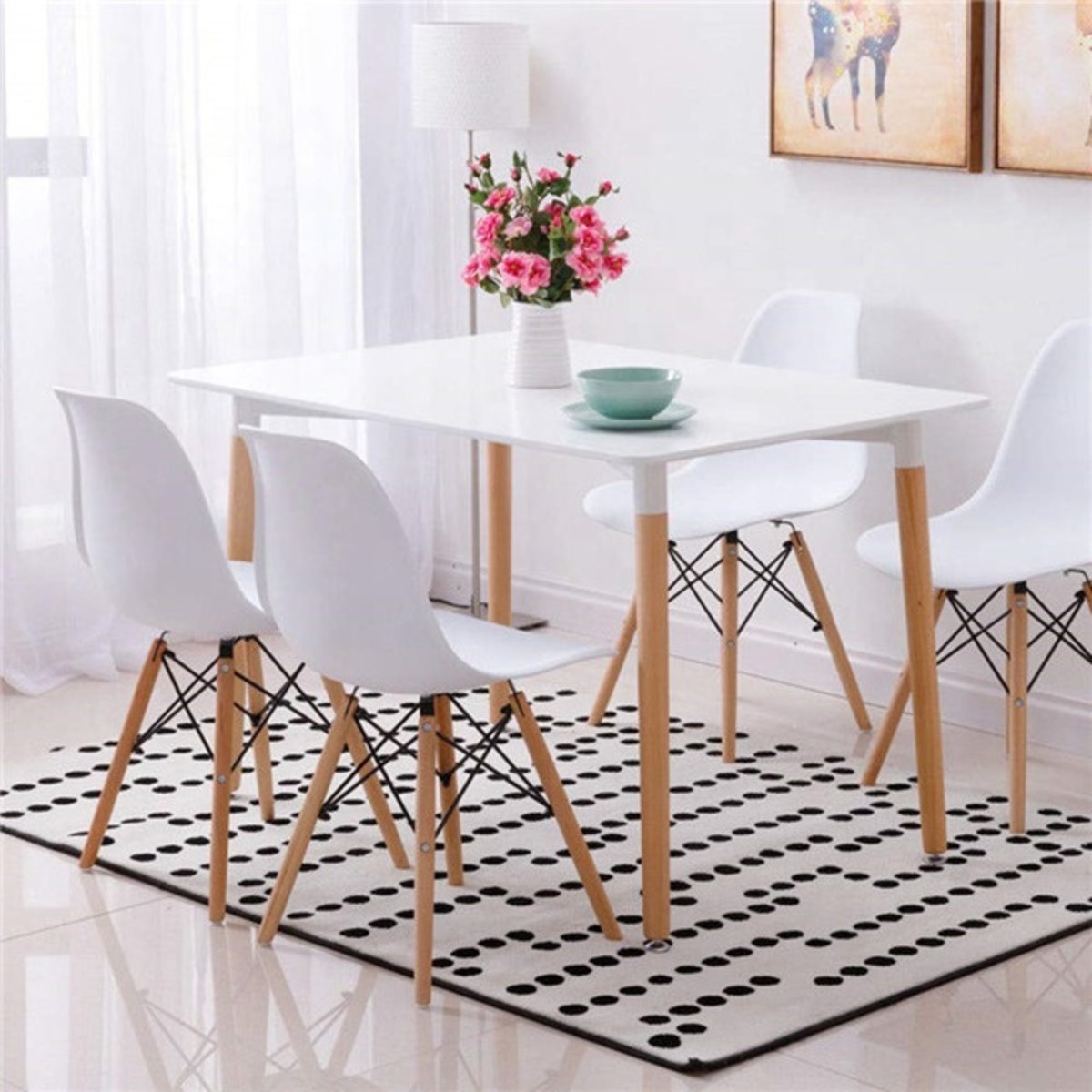 Стіл обідній ВЕЗУВІЙ MDF 1200*800, білий
