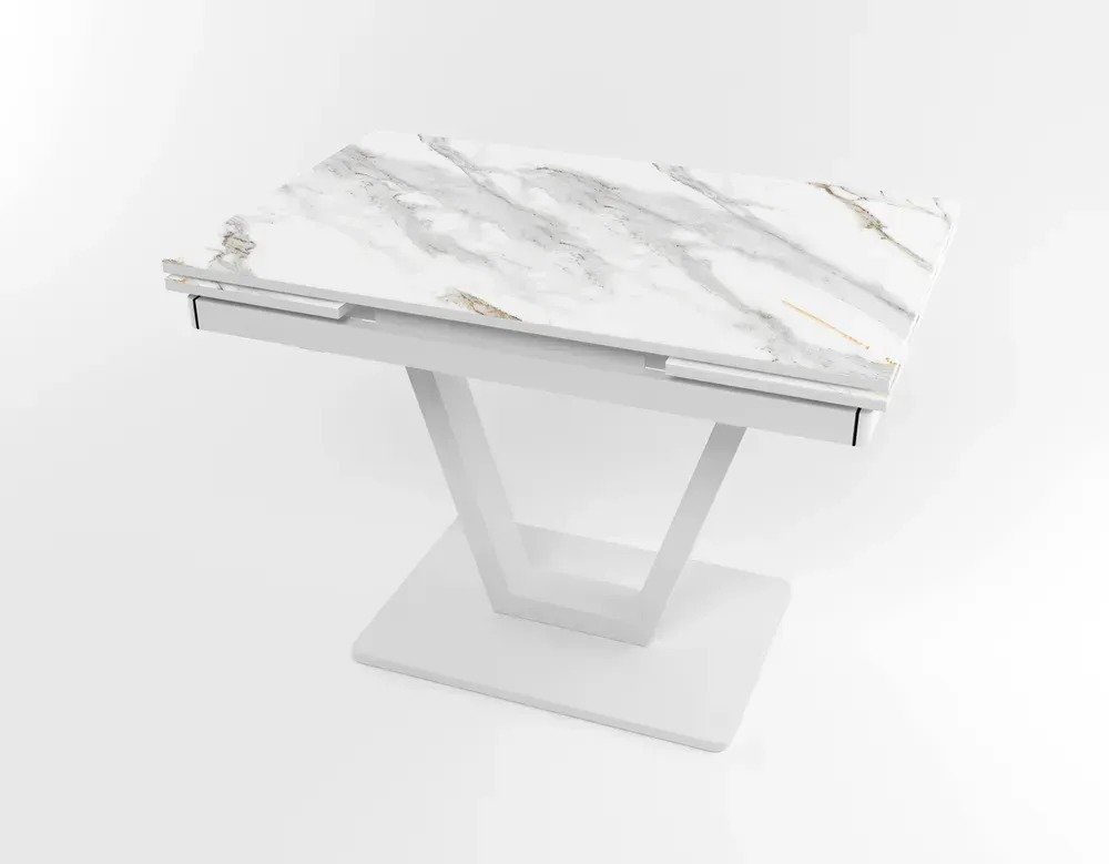Розкладний стіл Maxi V base білий white/19