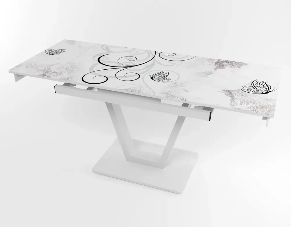 Розкладний стіл Maxi V base білий white/10