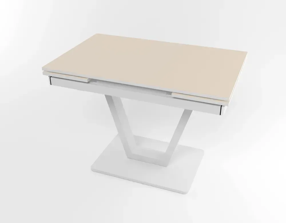 Розкладний стіл Maxi V base білий white/03