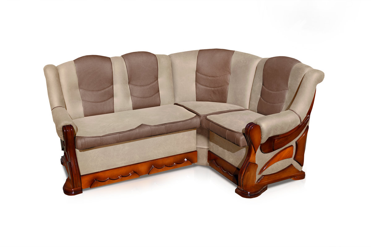 М"який куток Візит 1750*1300(Beige+Brown)горіх