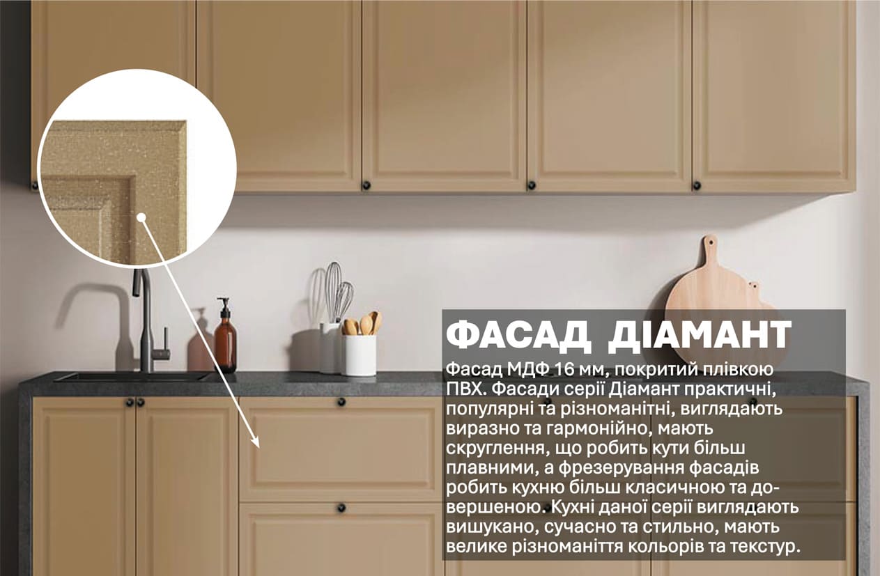 Кухня "Діамант" 2,4м