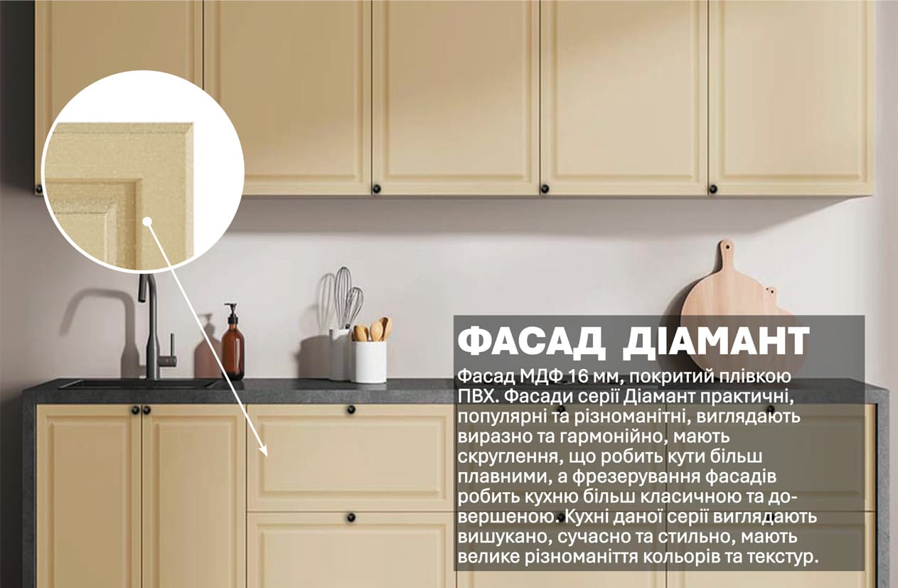 Кухня "Діамант" 2,4м