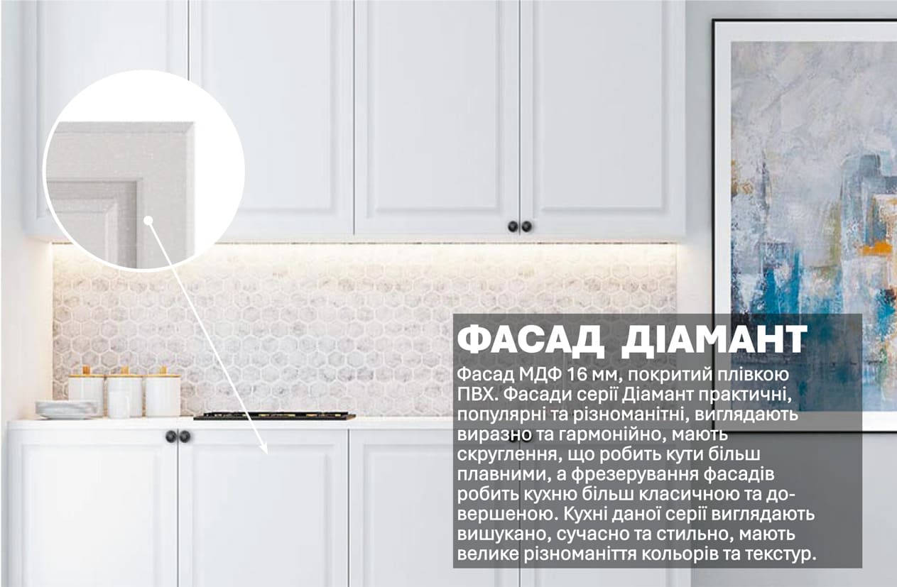 Кухня "Діамант" 2м