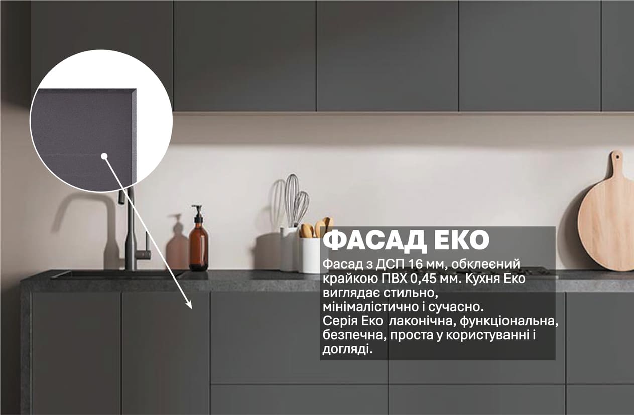 Кухня "Еко" 2,4м