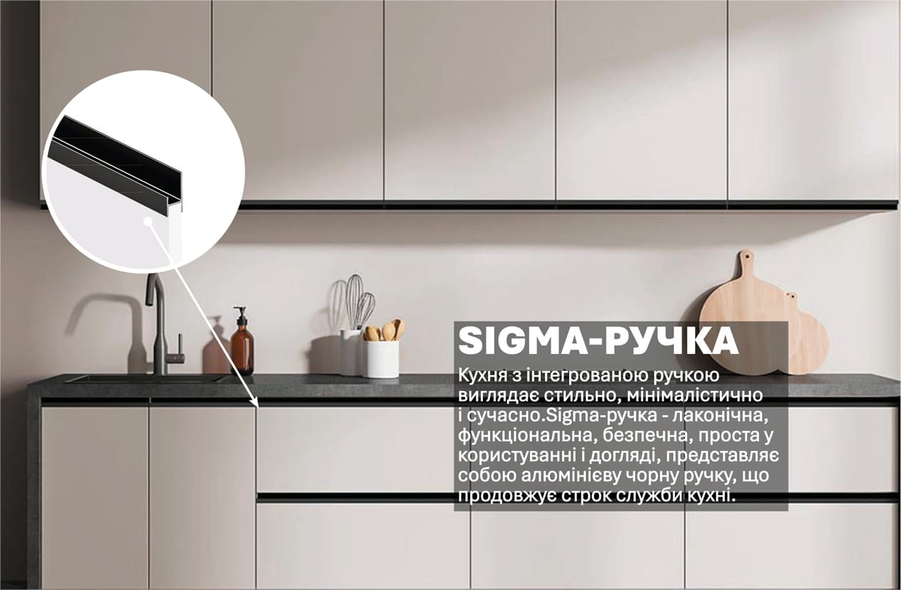 Кухня "Sigma ручка" 2,4м