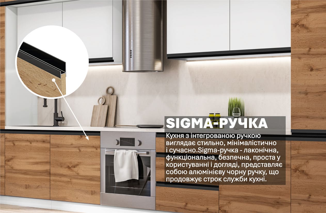 Кухня "Sigma ручка" 4,2м