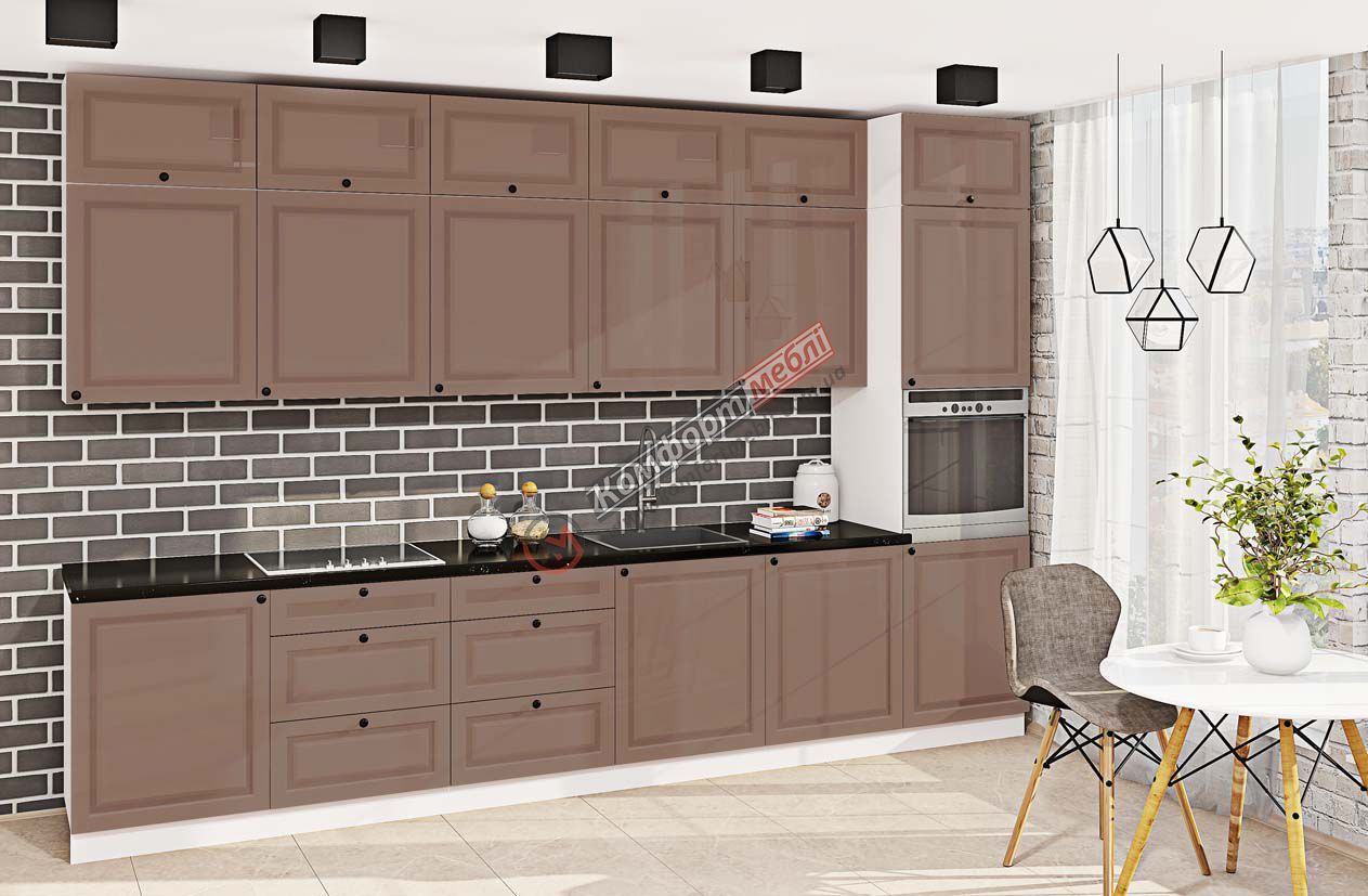 Кухня "Атланта" 3,6м фарбований МДФ