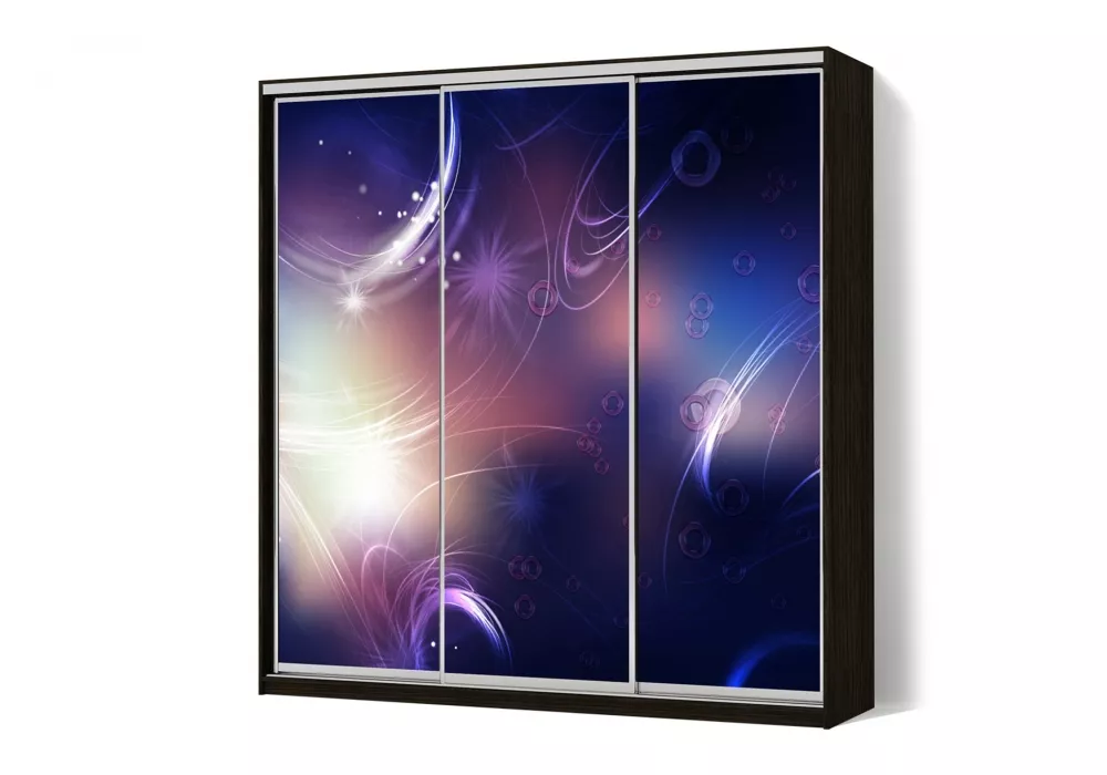 Шафа-купе 3 двері ФМП/ФМП/ФМП малюнок Re060 Класік-2 210*200*45