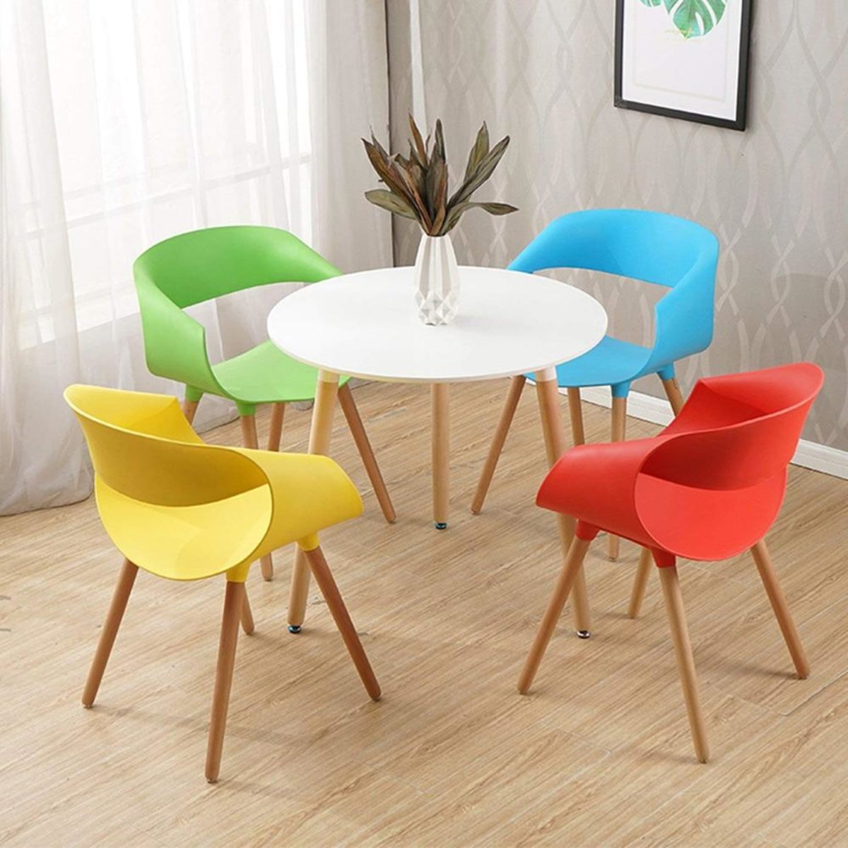 Стіл обідній СІРІУС (Китай) MDF (D=80cm), білий