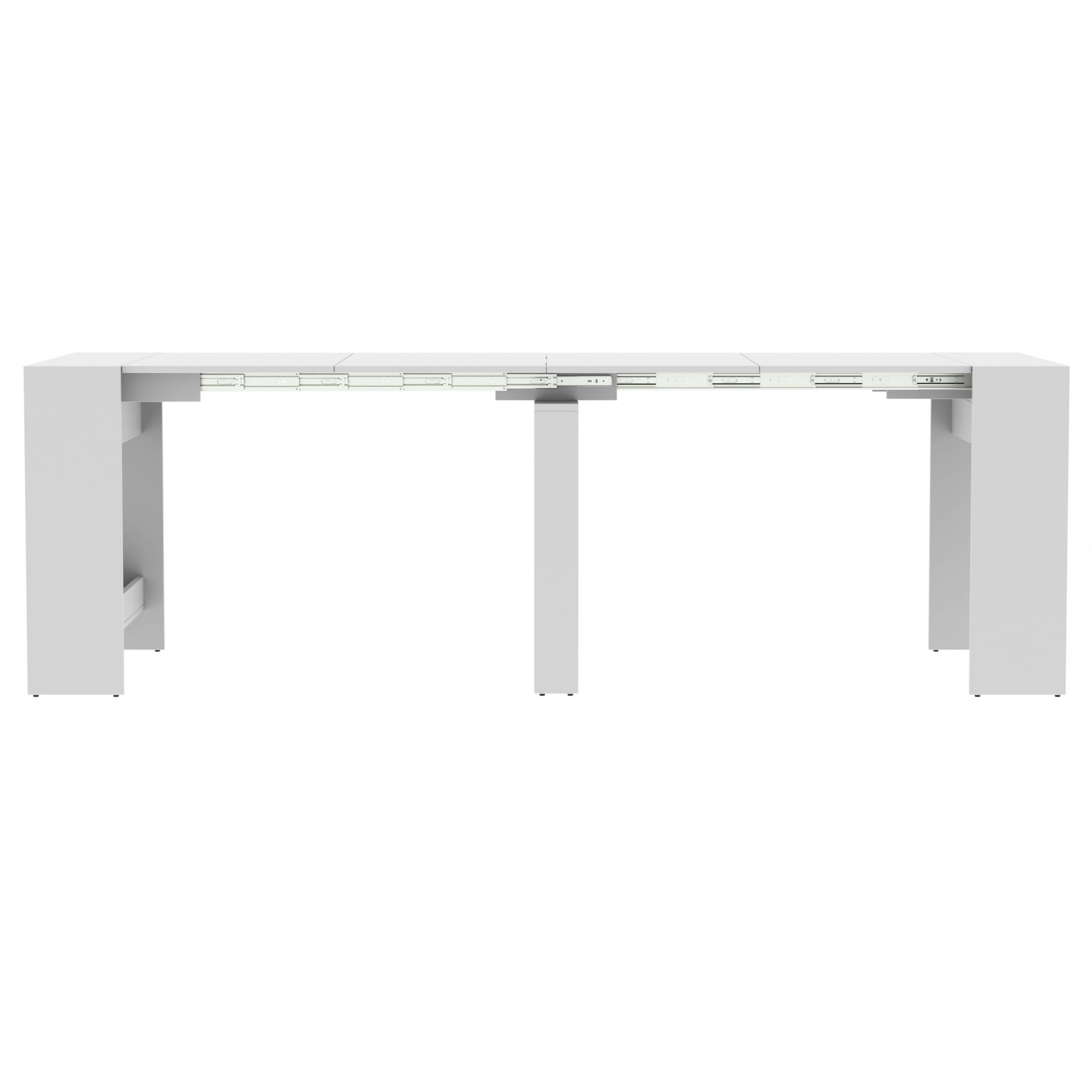 Обідній розсувний стіл для кухні Неман ПІТОН Лайт Білий