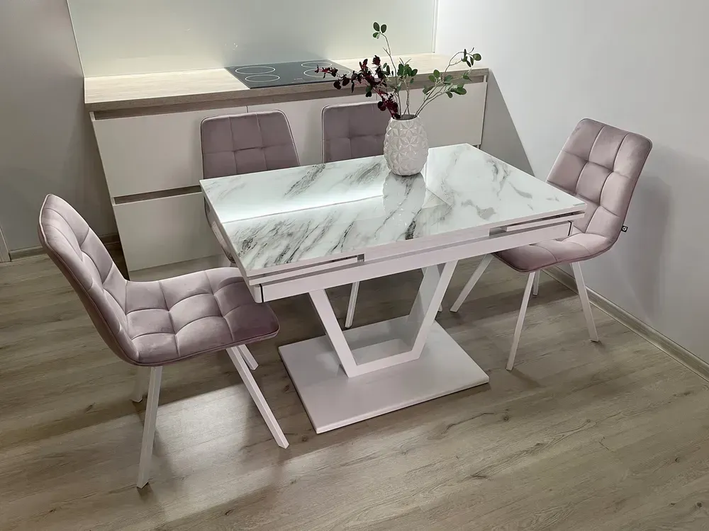 Розкладний стіл Maxi V base білий white/22