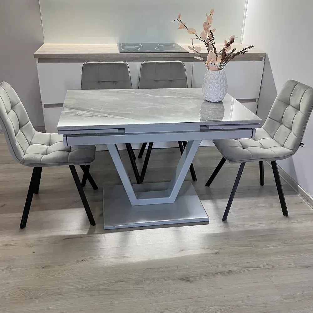 Розкладний стіл Maxi V base сірий grey/21