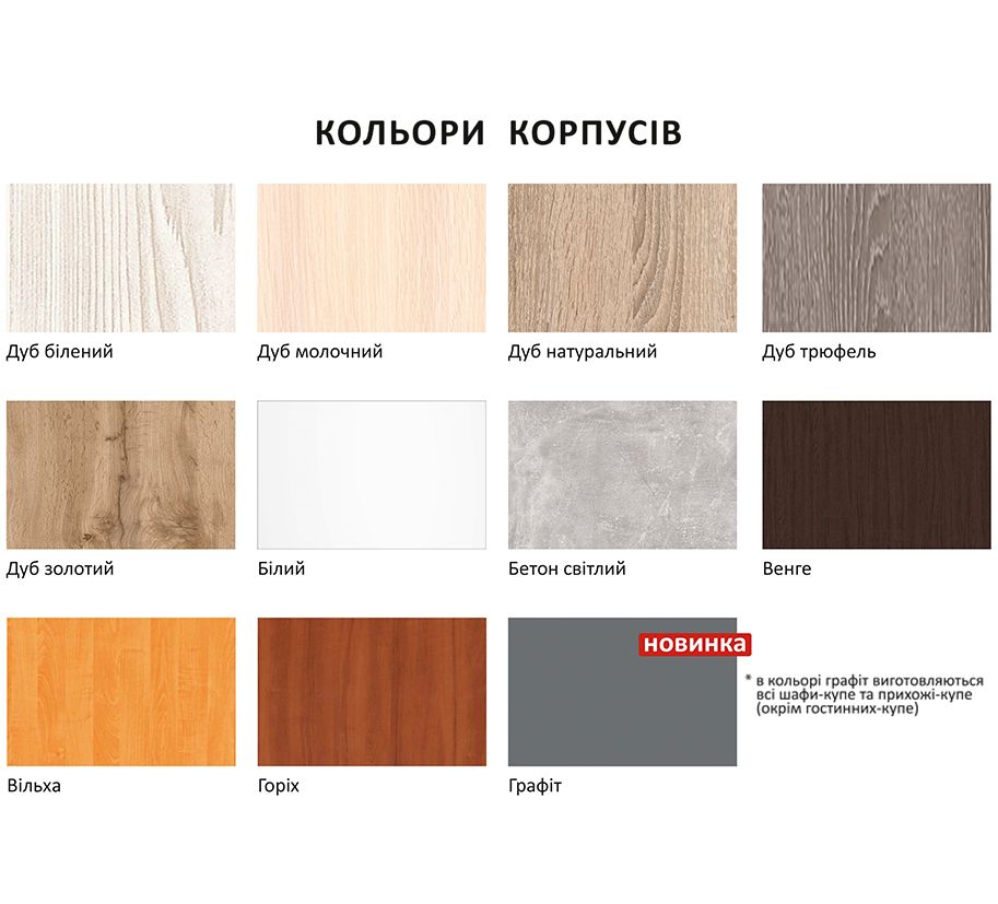 Прихожа-купе 1,2м "ДСП з 4-х частин"